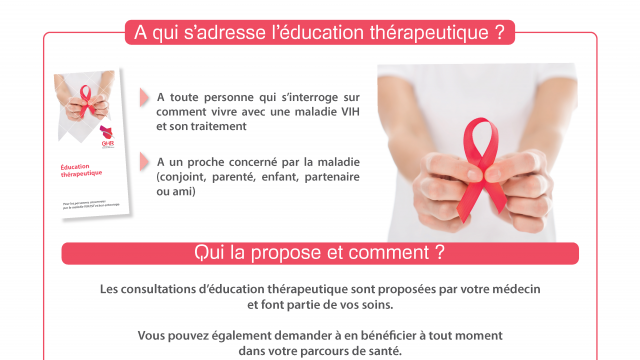 EDUCATION THERAPEUTIQUE POUR LES PERSONNES CONCERNEES PAR LA MALADIE VIH-SIDA ET LEUR ENTOURAGE