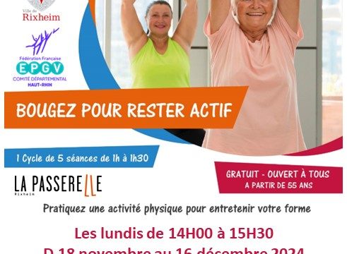 BOUGER POUR RESTER ACTIFS